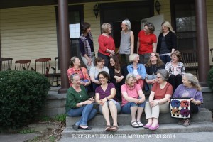 2014 participants at RETREAT INTO THE MOUNTAINS sponsored by Susan L. Feller, Ruckman Mill Farm