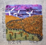 11-2-14 To Mt. Storm, hooked, mixed media