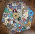 top of footstool in private collection